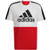 adidas Essentials Colorblock Single Jersey T-shirt - White/Scarlet