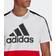 adidas Essentials Colorblock Single Jersey T-shirt - White/Scarlet