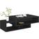 vidaXL Engineered Wood Black Coffee Table 55x105cm