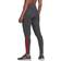 Adidas Women's Loungewear Essentials High-Waisted Logo Leggings - Dark Gray Heather/Vivid Red