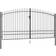 vidaXL Double Door Fence Gate with Spear Top 145742 400x248cm