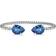 Caroline Svedbom Mini Drop Bracelet - Silver/Royal Blue Delite