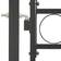 vidaXL Fence Gate with Arched Top 100x150cm