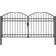 vidaXL Fence Gate Double Door with Arched Top 300x125cm