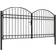 vidaXL Fence Gate Double Door with Arched Top 300x125cm