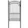 vidaXL Fence Gate with Spikes Steel 102x225cm