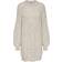 Only Vannes Ribbed Knitted Dress - Grey/Light Grey Melange