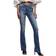 Only Blush Life Mi Flared Bootcut Jeans - Blue/Medium Blue Denim