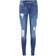 Noisy May Kimmy Cropped Normal Waist Skinny Fit Jeans - Medium Blue Denim