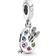 Pandora Artist's Palette Dangle Charm - Silver/Multicolour