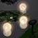 vidaXL Solar Powered Light Balls Bedlampe 3stk