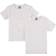 Petit Bateau Boy's S/S T-shirt 2-pak - White (A01FU-00)