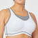 Glamorise No-Bounce Camisole Sports Bra Plus Size - White/Gray