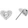 Michael Kors Pavé Heart Stud Earrings - Silver/Transparent