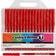 Colortime Tuschpennor Röda 2mm 18st
