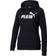 Puma Felpa Con Cappuccio Logo Nero Donna - Black