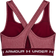 Under Armour Mid Crossback Heather Sports Bra - League Red Light Heather/League Red