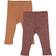 Pippi Leggings 2-pack - Burlwood (5877-433)