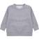 Larkwood Baby's Crew Neck Sweatshirt with Shoulder Poppers - Grey Heather