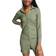 Miss Selfridge Wrinkled Mini Dress - Khaki/Green