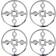 Hilke Collection Anima Gemella Glasbrik 10cm 4stk