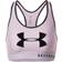 Under Armour Mid Keyhole Graphic Sports Bra - Mauve Pink/Black