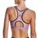 Under Armour Mid Keyhole Graphic Sports Bra - Mauve Pink/Black