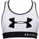 Under Armour Mid Keyhole Graphic Bra - Womens White