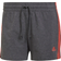 adidas Essentials Slim 3-Stripes Shorts Women - Dark Grey Heather/Semi Turbo