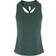 Tridri Yoga Knot Vest Women - Forest Green/Black Melange