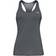 Under Armour HeatGear Racer Tanktop Women - Pitch Gray Light Heather/Metallic Silver