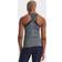 Under Armour HeatGear Racer Tanktop Women - Pitch Gray Light Heather/Metallic Silver