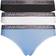 Calvin Klein Radiant Cotton Bikini Briefs 3-pack - Black/White/Prepster Blue