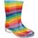 Cotswold Kid's Patterned PVC Childrens Welly Wellington - Rainbow