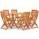 vidaXL 3087152 Ensemble repas de patio, 1 Table incluse 6 Chaises