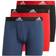 Adidas Logo Boxer Briefs 3-pack - Black/Crew Navy/Scarlet