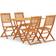 vidaXL 3087153 Ensemble repas de patio, 1 Table incluse 4 Chaises