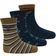 Hummel Alfie Sock 3-pack - Rubber (214178-8020)