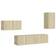 vidaXL - Wall Cabinet 30.5x60cm 4pcs