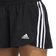 Adidas Pacer 3 Stripes Woven Short - Black/White