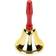 Widmann Christmas Santa Deluxe Brass Hand Bell Decoration