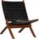 vidaXL Crossed-Stripe Armchair 79cm