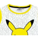 Pokémon Boy's Pikachu Face Card Pajamas Set - White/Grey/Yellow