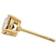 Edblad Leonore Studs - Gold/Transparent