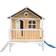 Axi Stef Playhouse Brown White with Blue Slide