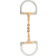 Br Verdun bit voor dubbel gebogen paard Equitation Soft Contact Argenté