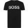 HUGO BOSS Regular-Fit Beach with Striped Logo Artwork T-shirt - Black