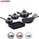 Herzberg HG-9016BLK Set mit Klappe 10 teile