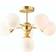 Endon Lighting Oscar Brushed Gold/Gloss White Pendant Lamp ∅ 49.8cm