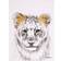 Childhome Affiche Peinture Lion Or 30 x 40 cm